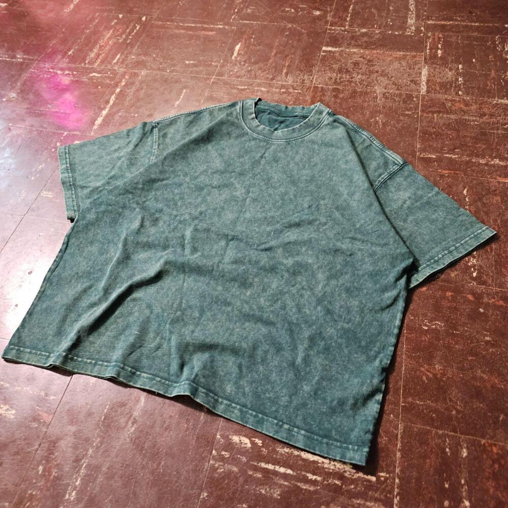 Blank Tee Heavyweight Cotton Forest Green (M) ✨